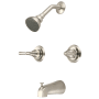Olympia Faucets Elite 1.5 GPM Tub and Shower Trim Package - Includes Single Function Shower Head, Valve Trim, and Tub Spout Brushed Nickel